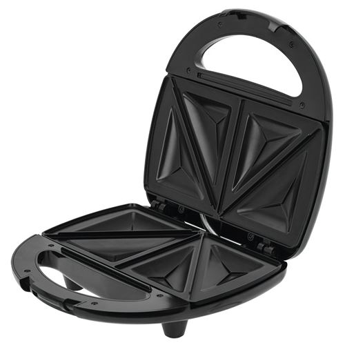 Appareil électrique pour 2 Sandwiches en forme de triangle plaques antiadhésive MPM MOP-26M 750 Noir/Argent