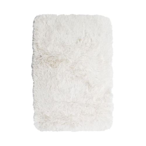 NEO YOGA Tapis de salon ou chambre - Microfibre extra doux - 60x90 cm - Blanc