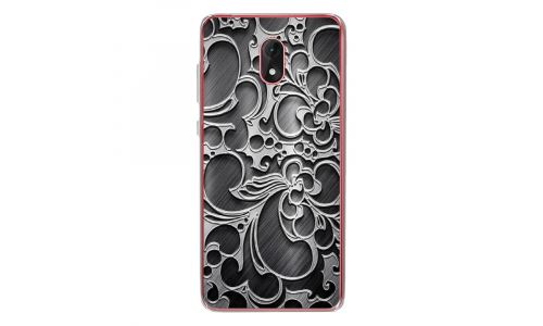 Coque souple pour Wiko Lenny 5 avec impression Motifs arabesque noir