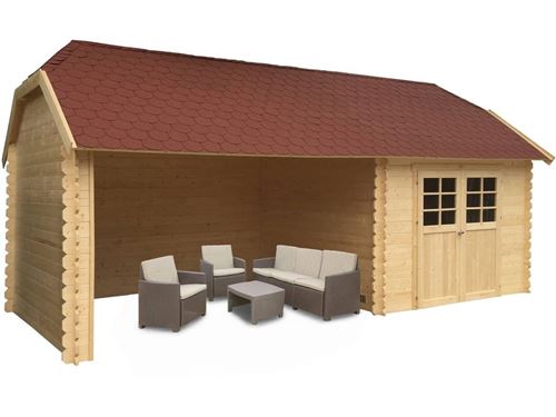 Solid Abri de Jardin Maisonnette Chalet de Jardin York