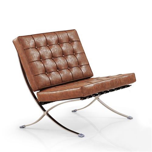 Fauteuil Barcelona - Marron Vintage