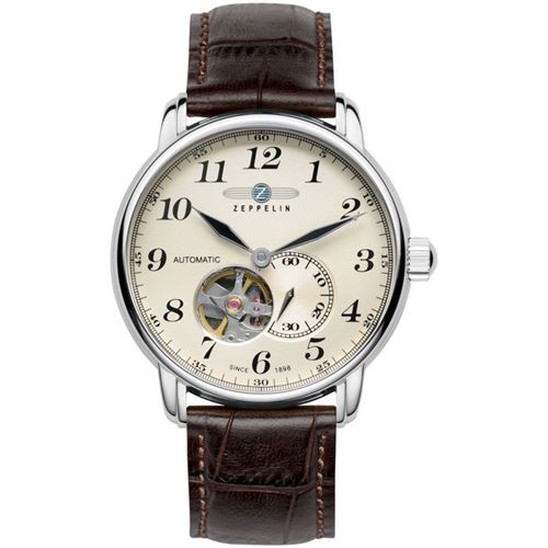 Zeppelin Montres Homme - Bracelet en cuir & r&eacute;sine 7666-5