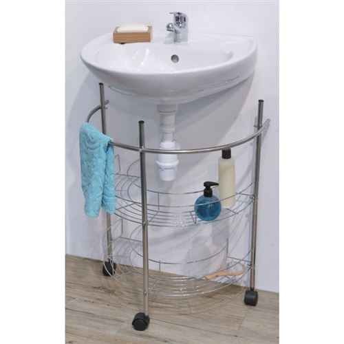 Meuble sous lavabo fil métal