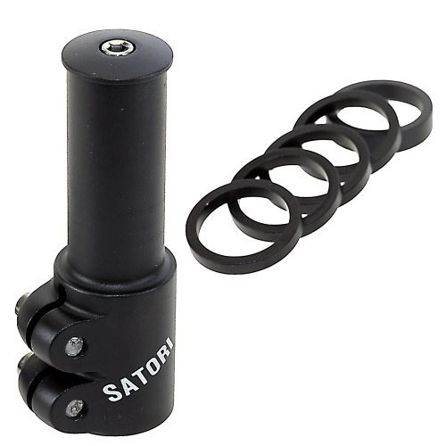 Satori Hauteur adaptateur Heads Up 4 28,6 / 117 / 28,6 mm Noir