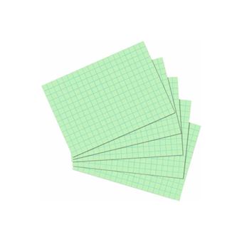 Herlitz - fiches bristol, format a6, quadrillées, blanc carton