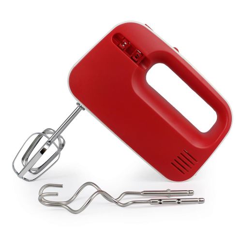 Todeco - Batteur à Main Electrique, Fouet à Main Compact, Rouge, 200W, Matériau: Plastique ABS, Acier inoxydable