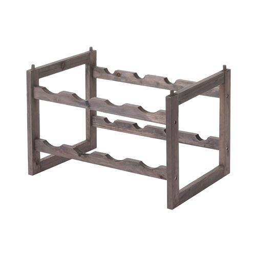 Étagère à vin MENDLER HWC-B58, porte-bouteilles, sapin, 2 fonds 4 pièces