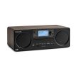 auna Worldwide CD Radio Internet tuner DAB/DAB+ et FM/AM - Contrôle par app Bluetooth - noyer
