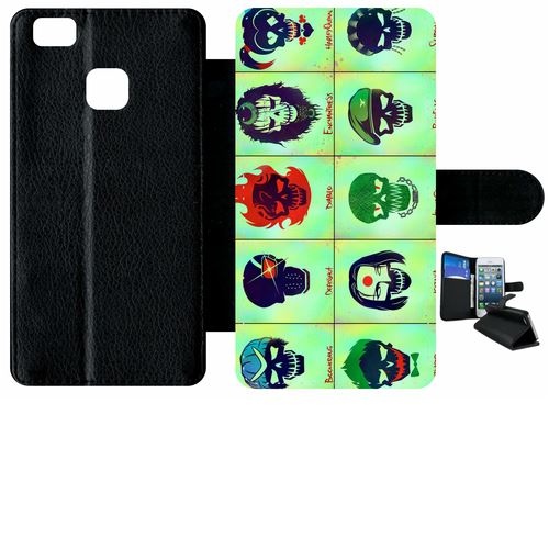 Etui À Rabat Huawei P9 Lite Team Tète Brûlé
