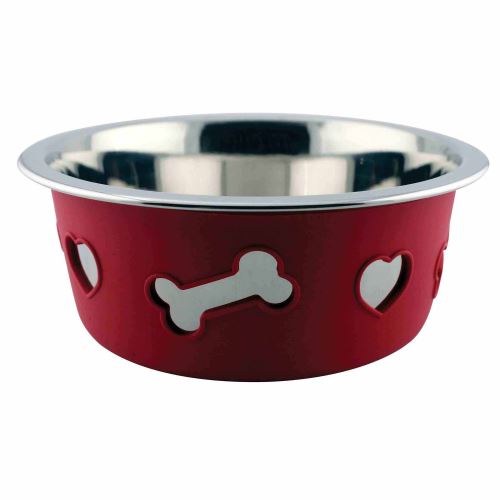 Weatherbeeta - Bol anti-dérapant - Chien (21 cm) (Rouge) - UTWB1329