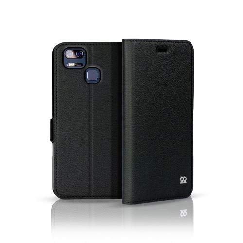 IBROZ Etui Cuir Folio ASUS Zenfone ZOOM S (ZE553KL) écran 5,5 , Noir