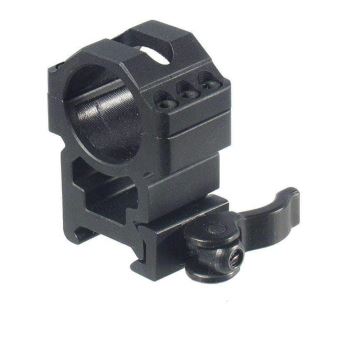 Rail Picatinny Noir Profil Bas - Longueur 1 Pouce (25,4 Mm) - Pour Montage De Lunette Ou Accessoire Sur Arme