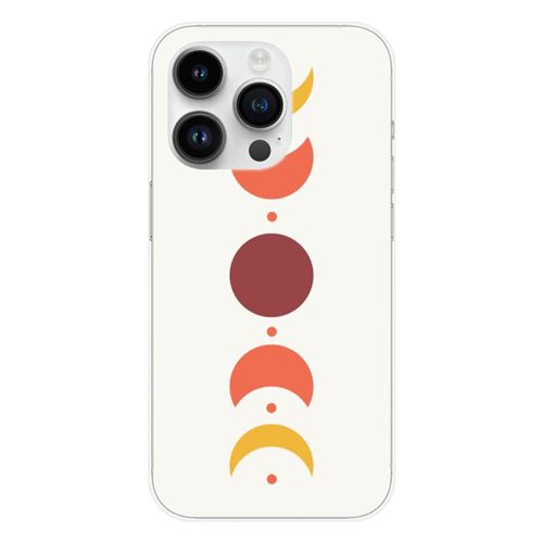Coque en silicone imprimée compatible Apple iPhone 15 Pro Eclipse