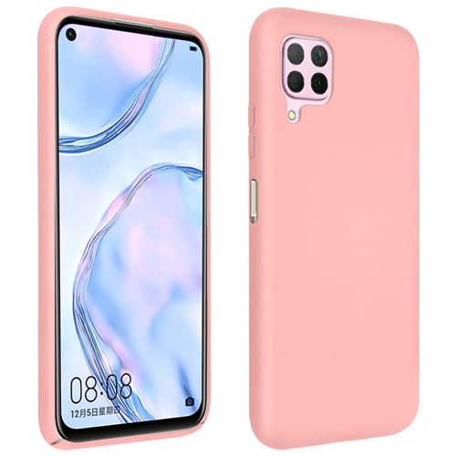 Avizar Coque Pour Huawei P40 Lite Silicone Semi-rigide Finition Soft Touch Rose