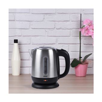 Bouilloire sans fil électrique DOD182 Livoo LIVOO 1630 W Acier inoxydable Gris