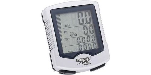 Compteur de vélo Security Plus K44 transmission par câble avec capteur de roue