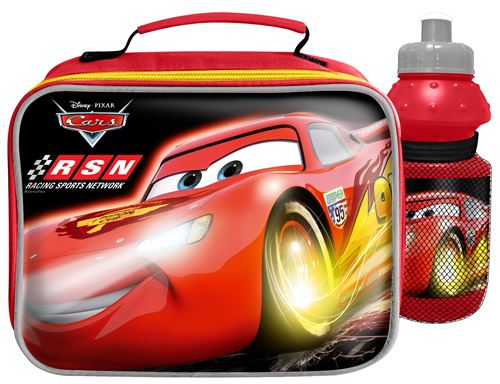 Disney sac à vélo pour enfants Cars avec porte-bidon rouge 2-pièces