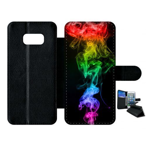 Etui à rabat samsung galaxy s8+ plus smoke fume arc en ciel 2
