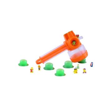 POPPOPS - Marteau Pop pop - 1 marteau, 18 bulles de slime verte a éclater & 6 figurines surprises a collectionner