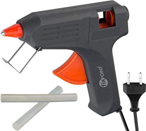 Fixpoint 59176 Pistolet à colle pour bâtons de colle 11–12 mm, 40 W Noir