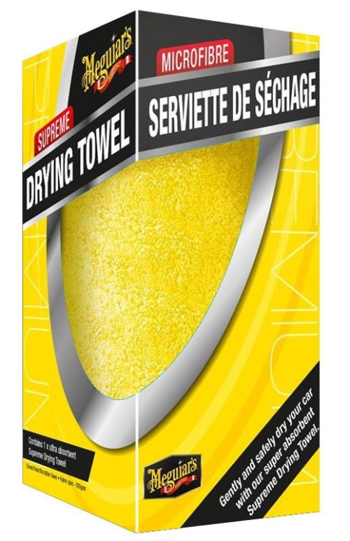 Meguiar's Serviette de séchage Supreme 75 x 55 cm microfibre jaune