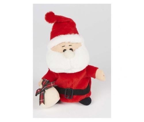 Personnage de noel pere noel musical repetition 28 cm