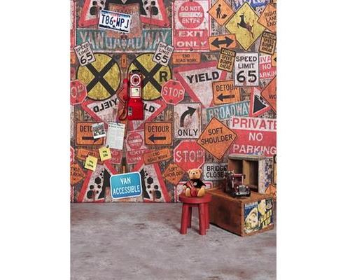 Toile de Fond Backdrop Tissu 1.5x2.1m Photographie Studio Photo Graffiti Mur