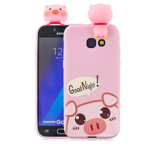 Coque en TPU impression de motifs de poupées mignonnes en 3D cochon pour votre Samsung Galaxy J4 Plus