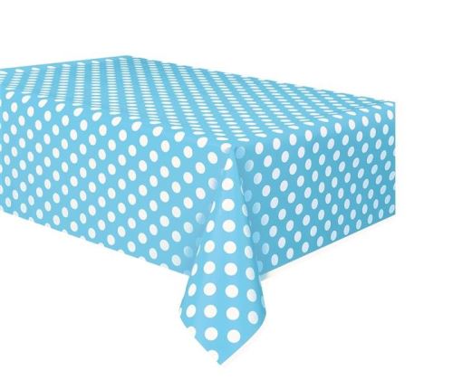 Haza Original nappe de table pointillée bleu/blanc 137 x 274 cm