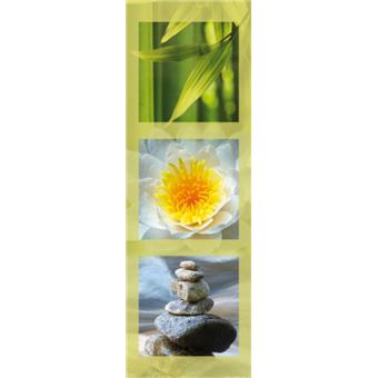 Motivation Poster Reproduction Tryptique Zen Bambou Fleur De Lotus Et Pierres En Equilibre 91x30 Cm Poster Affiche Enroule Top Prix Fnac