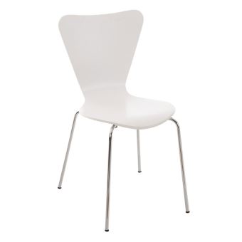 Chaise empilable Calisto , Blanc - 1