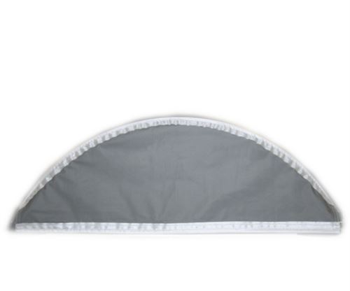 Eurotrail bavette de roue Hymer/Eriba 78 x 28 cm polyester gris 1 pièce