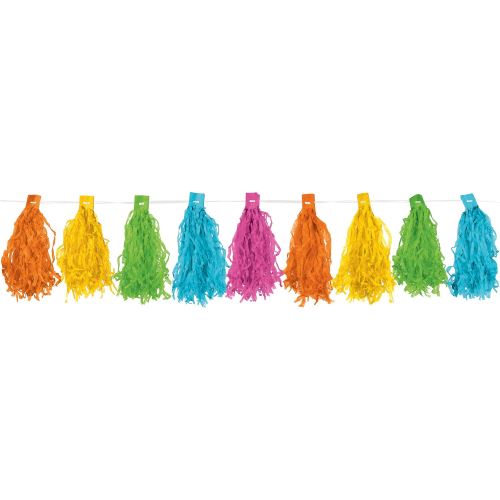 Amscan pendule de fête franges arc-en-ciel 3 m
