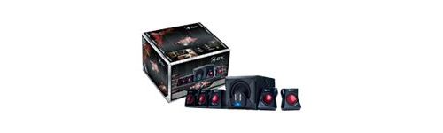 Genius SW-G5.1 3500 - Système de haut-parleur - pour home cinéma sur ordinateur - Canal 5.1 - 80 Watt (Totale) - noir