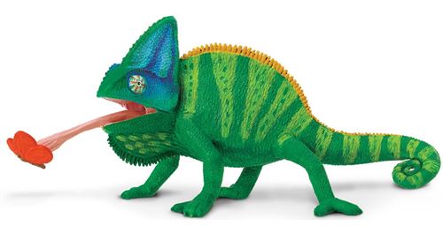 Safari animal de jeu caméléon 23,5 cm vert/bleu