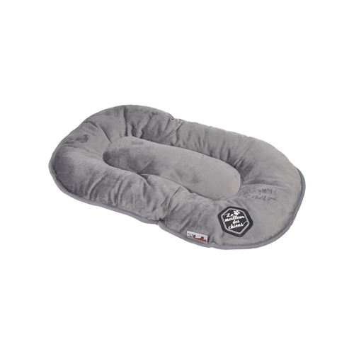 coussin flocon 53cm collection patchy gris/noir