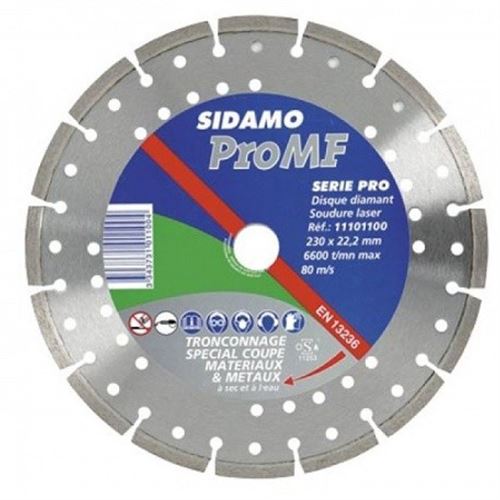 SIDAMO 11101099 Disque Pro-MF - Diam&egrave;tre : 125 mm 