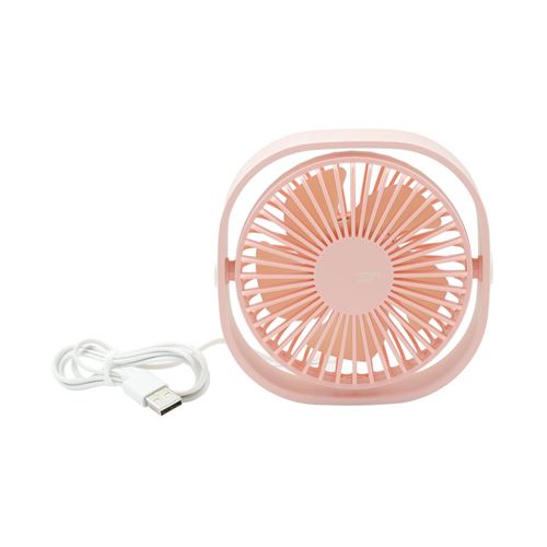 Mini ventilateur de bureau table Refroidisseur silencieux alimenté par câble USB PC batterie externe rose