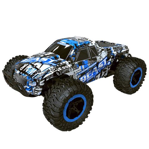 1:16 2WD haute vitesse RC voiture de course télécommande camion tout-terrain Buggy jouets - Bleu
