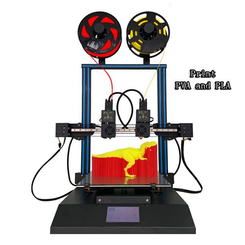 Kit d'imprimante 3D TENLOG® TL-D3 Pro à double extrudeuse 300 * 300 * 350mm Taille d'impression 4.3 pouces