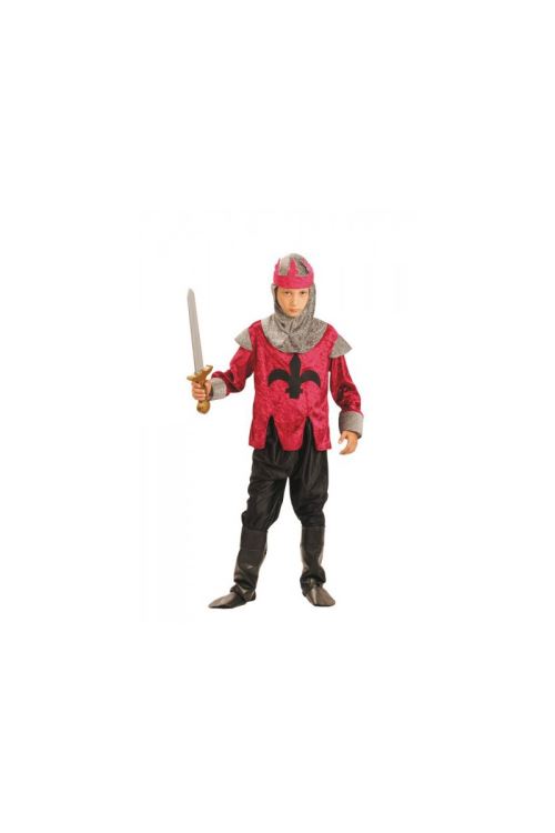 Costume chevalier rouge 7/9 ans