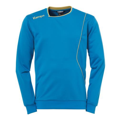 Training top Kempa Curve-jaune/bleu-S Noir