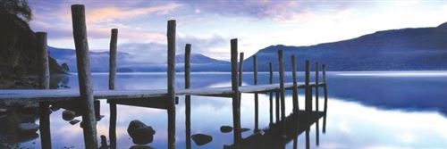 Jetty at Derwent Water Poster Panoramique 158 x 53 cm