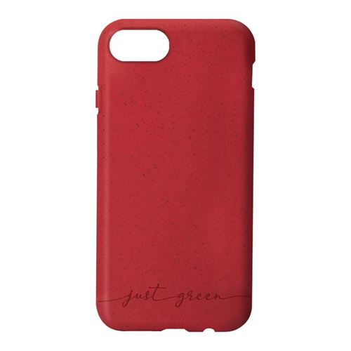 Coque Biodégradable Rouge pour iPhone 6/7/8/SE20 Just Green
