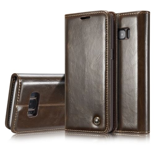 Galaxy S8 Housse Etui Cuir PU Business Style Marron ALS52722