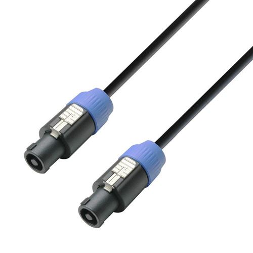 Adam Hall Cables K3S225SS0500 Série 3 Star Câble Haut-parleur 2 x 2,5 mmÂ² Compatible Speakon 2-points vers compatible Speakon 2-points 5 m