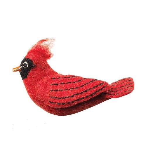 Oiseau en feutre, cardinal