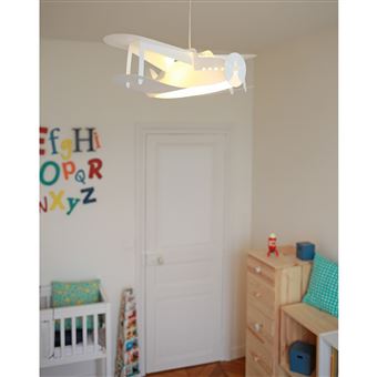 R M Coudert Lampe Suspension Chambre D Enfant Avion Blanc Achat Prix Fnac