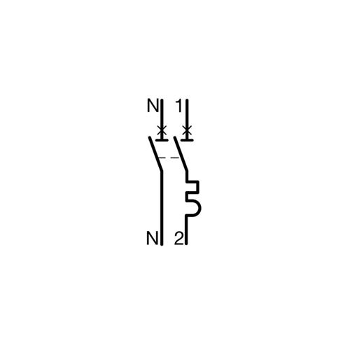 Hager Disjoncteur 1P plus N 3kA C10A 1 Module MFN710