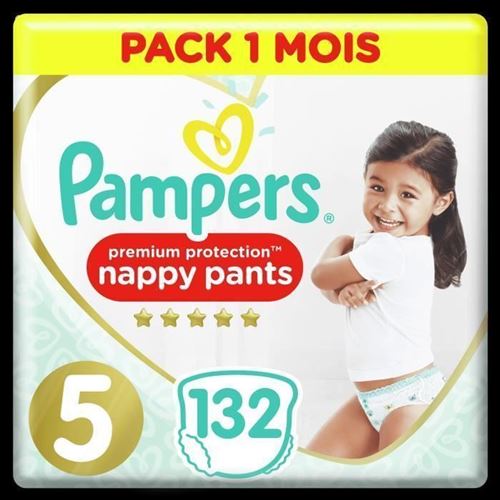 Pampers Active Fit Pants Taille 5, 132 Couches-Culottes - Pack 1 Mois
